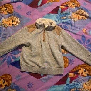 Gymboree cozy sweater with Sherpa lined collar